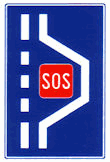 Ugibalište za zaustavljanje vozila u nuždi (sa SOS telefonom)