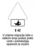 U vrijeme migracija žabe u velikom broju prelaze preko ceste i predstavljaju opasnost za vozače