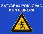 ZATVARAJ POKLOPAC KONTEJNERA