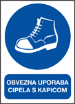 Obvezna uporaba cipela s kapicom