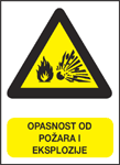 Opasnost od požara i eksplozije