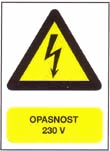 Opasnost 230 V