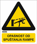 Opasnost od spuštanja rampe