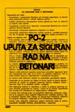 Uputa za siguran rad u betonari