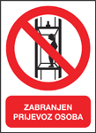 Zabranjen prijevoz osoba