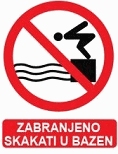 Zabranjeno skakati u bazen