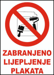 Zabranjeno lijepljenje plakata